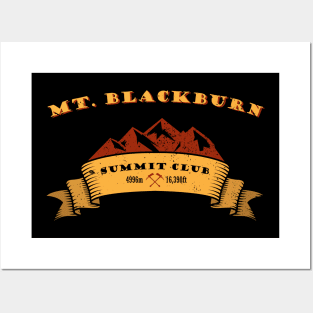 Mt. Blackburn Summit Club Mount Mountaineer Gift Posters and Art